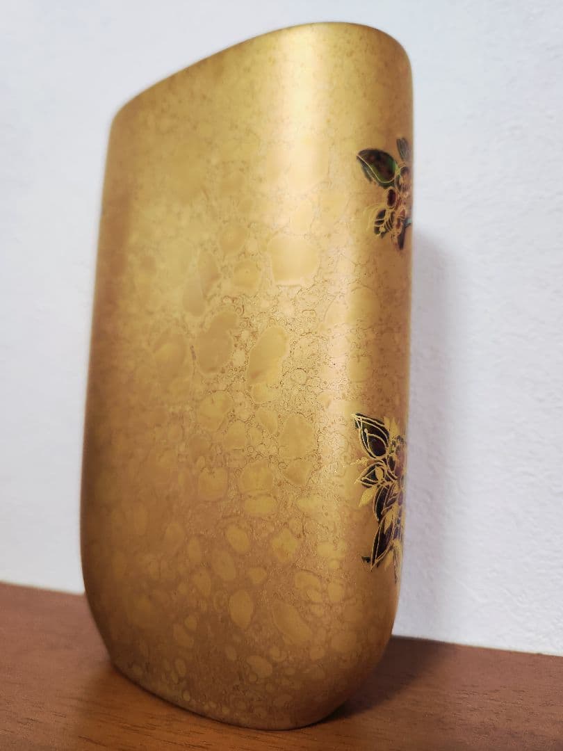 【工芸品】ローゼンタール・ビョルンヴィンブラッドの花瓶　花入れフラワーベース金