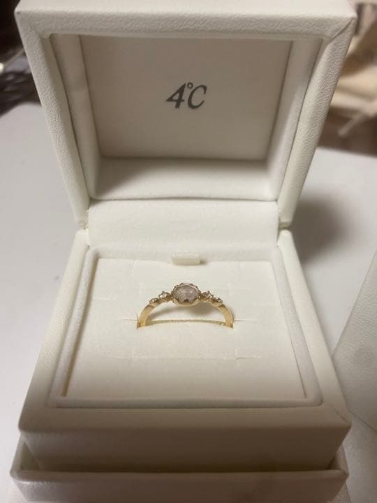 【確定】【最終値下げ】【美品】 4℃ k10 ゴールド リング