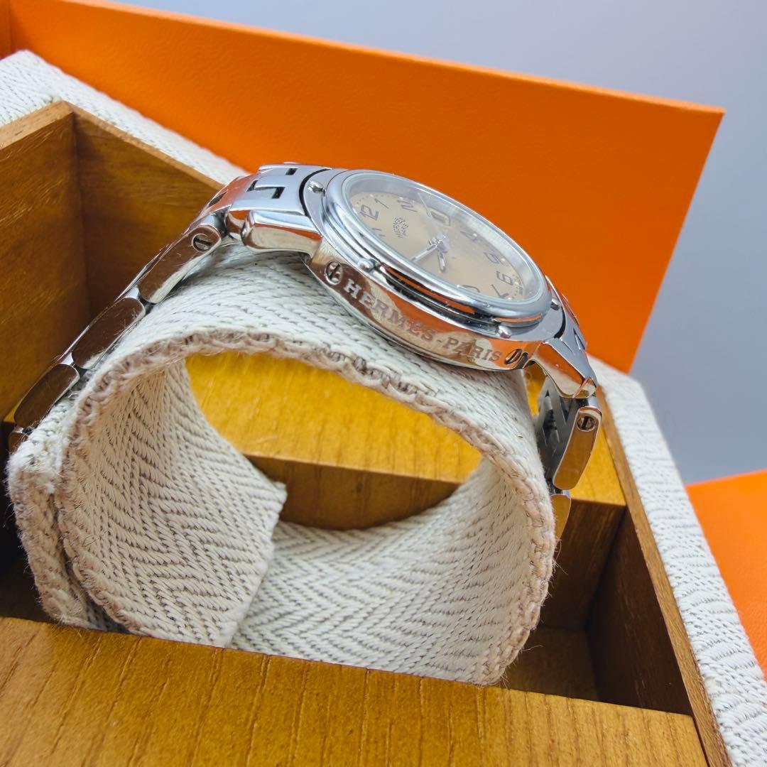 HERMÈS エルメス クリッパー クォーツ レディース 腕時計 SS 箱付