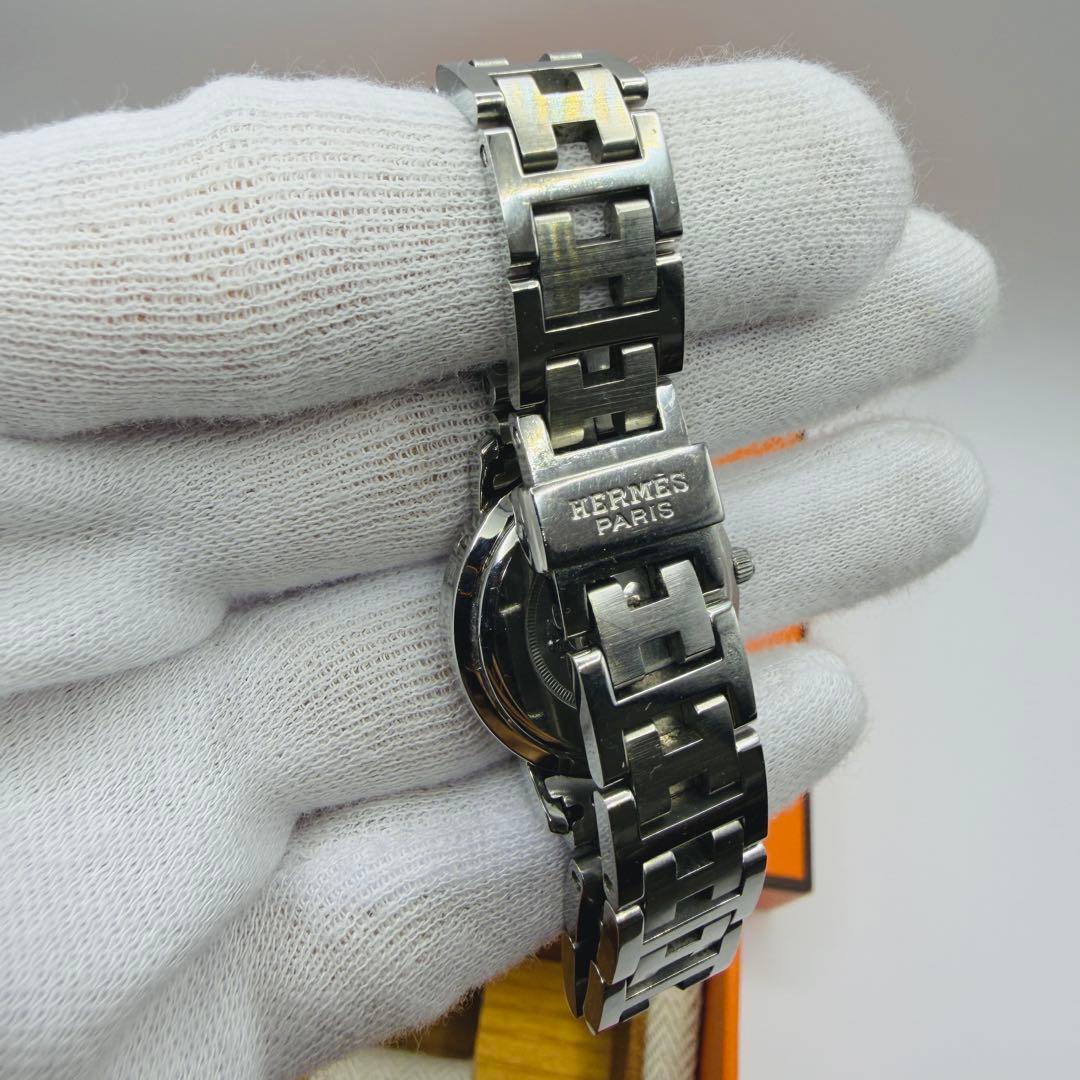 HERMÈS エルメス クリッパー クォーツ レディース 腕時計 SS 箱付