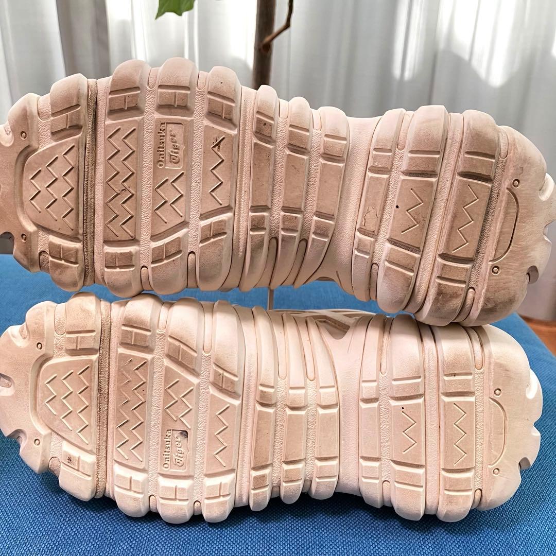 オニツカタイガー デンティグレ LS ホワイト グレー 24cm