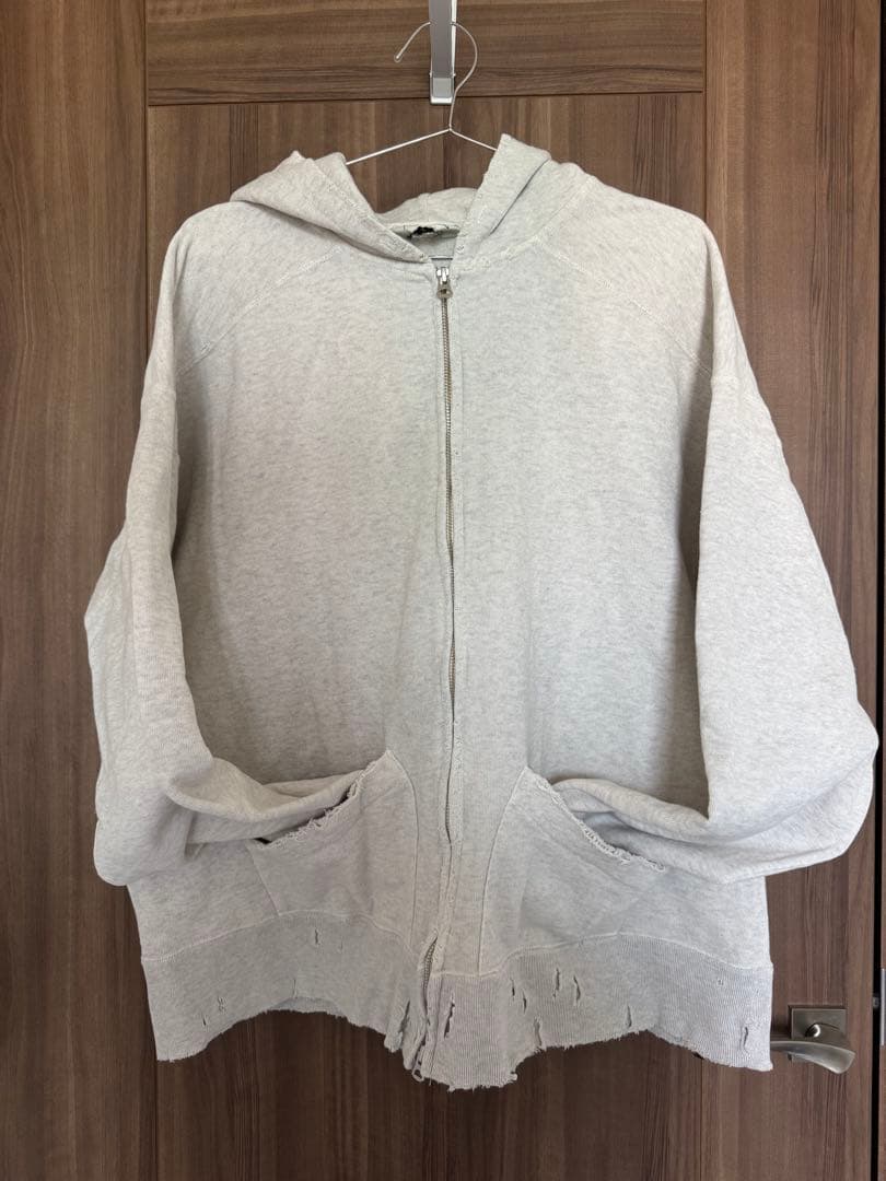 ANCELLM CRASH ZIP HOODIE サイズ2