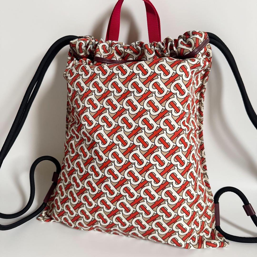 バックパック TBモノグラム ナイロン BURBERRY トートバッグ 白