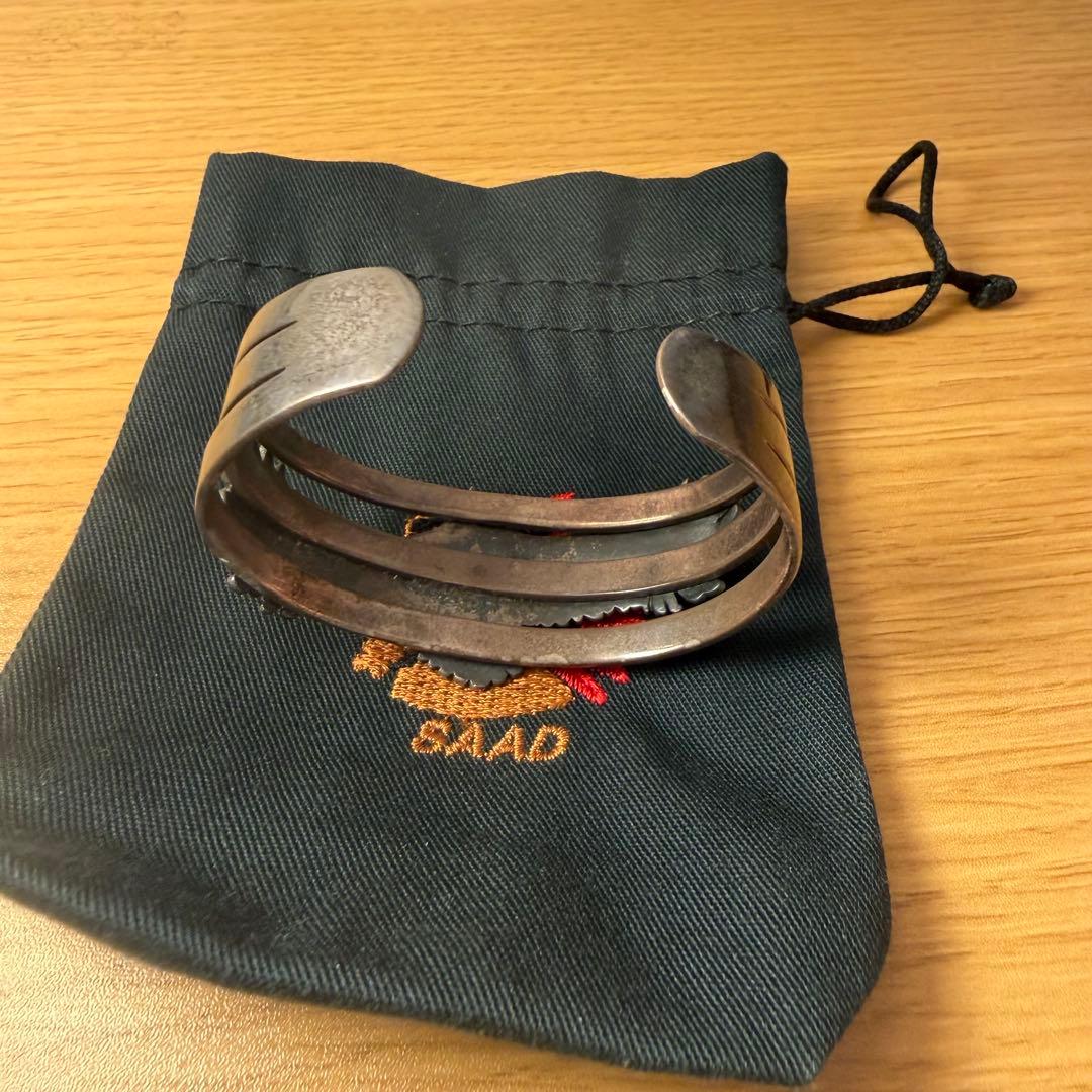 SAAD イーグルモチーフ シルバーバングル