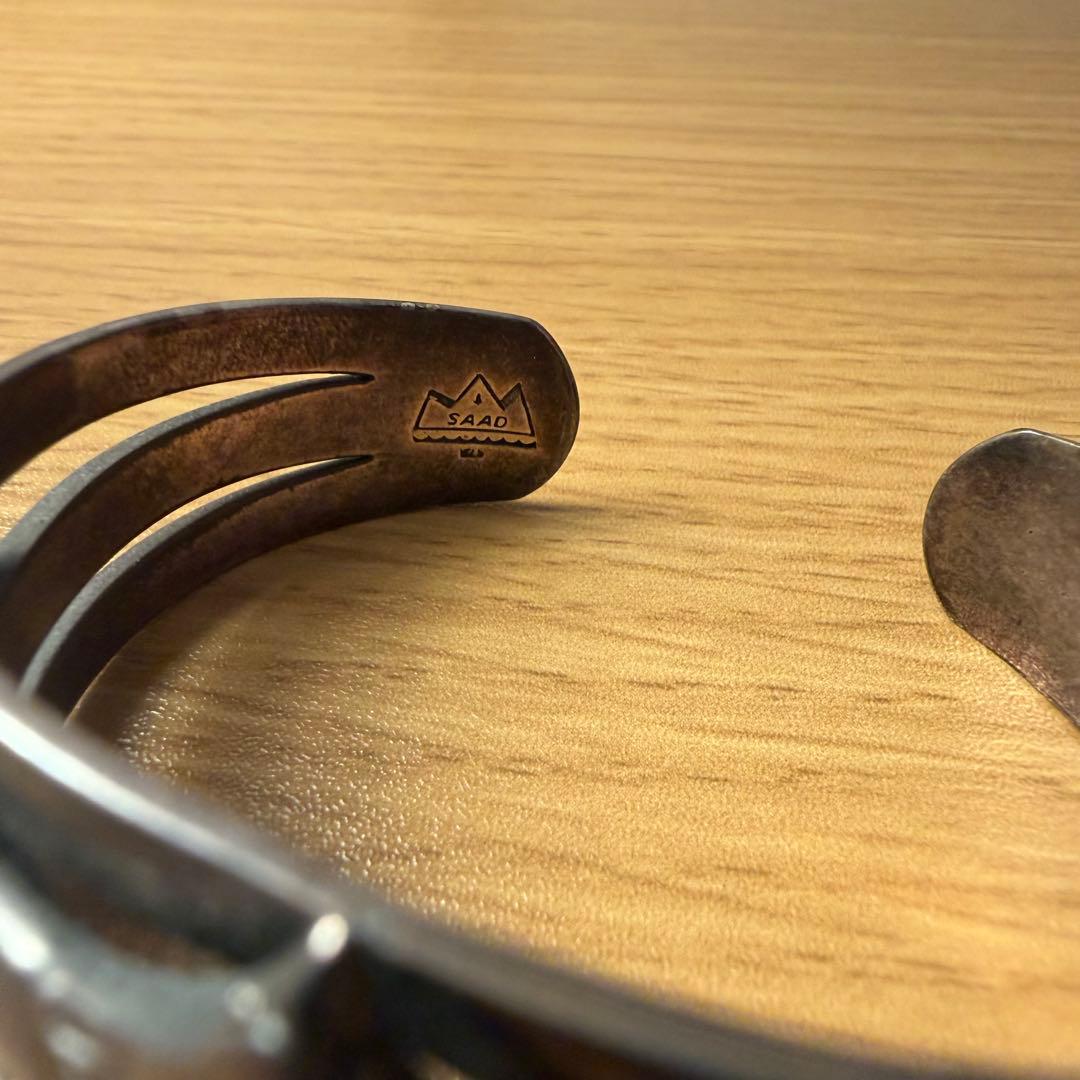 SAAD イーグルモチーフ シルバーバングル