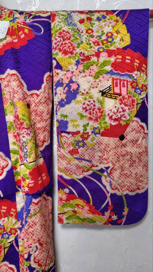 RK402アンティーク子供着物着丈78センチ裄丈40センチめちゃくちゃ綺麗美品