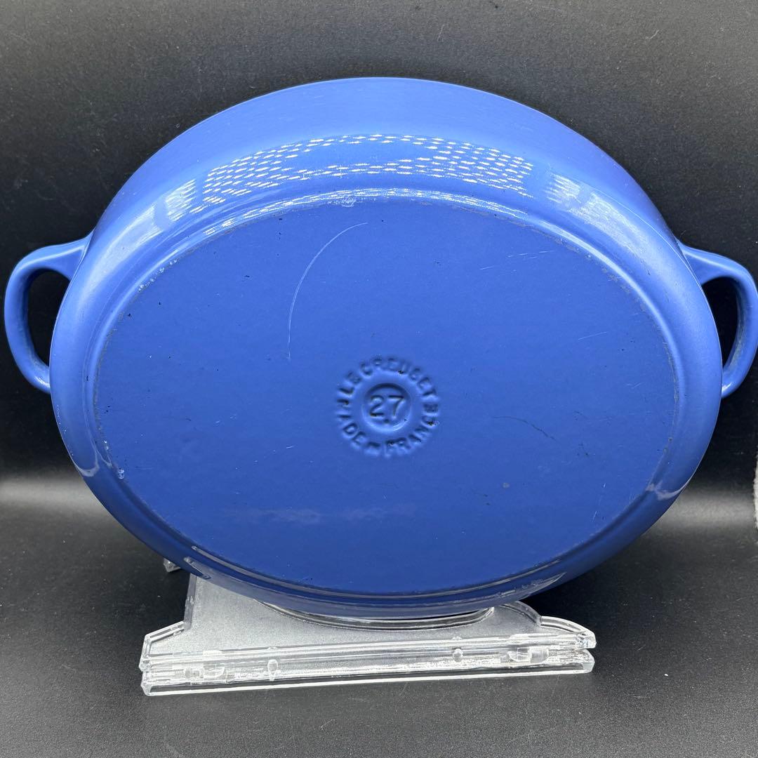 ルクルーゼ ココット・オーバル 27㎝ ブルー LE CREUSET