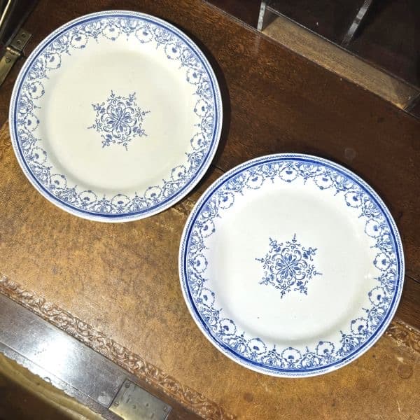 ジアン GIEN お皿2枚セット フランスアンティーク　ディナープレート