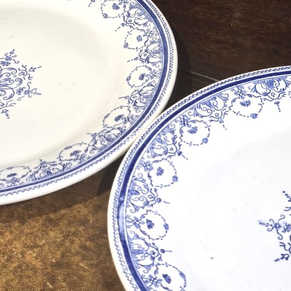 ジアン GIEN お皿2枚セット フランスアンティーク　ディナープレート