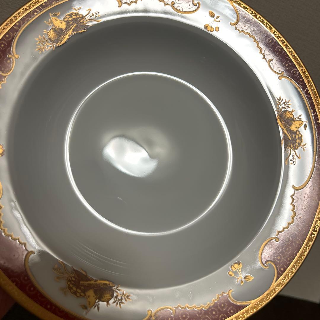 大倉陶園　リミテッドエディション　金蝕マロン　ディナープレート　スーププレート