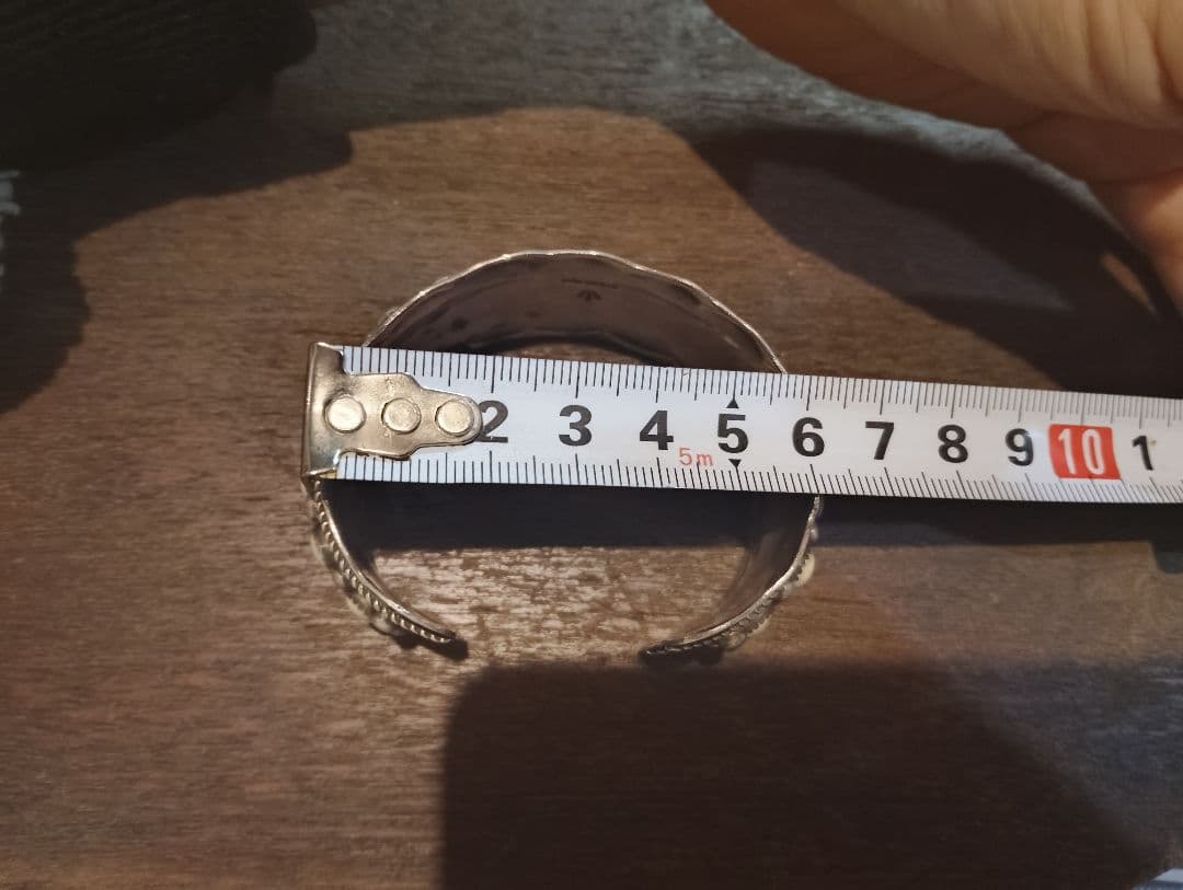 ま*】様 総重量57.7g　ホワイトバッファロー特注ブレス　ナバホ　ズニ　キムタ