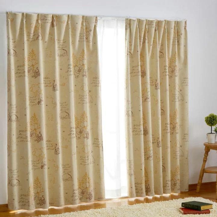 日本製 レトロクラシックプー  1級遮光・遮熱カーテン 150×178  ２枚