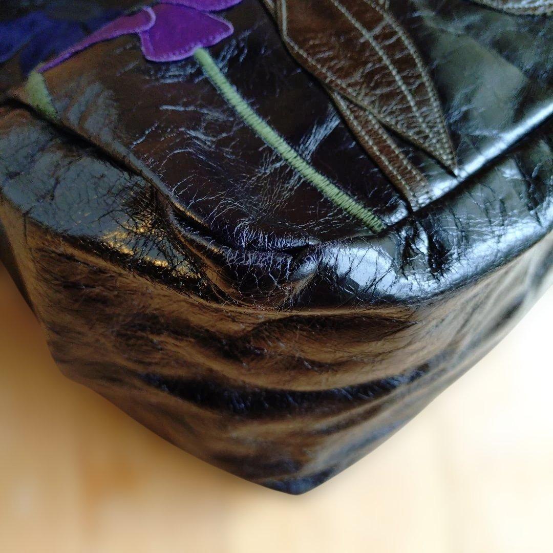 Susannah Hunter・スザンナハンター 花柄レザートートバッグ