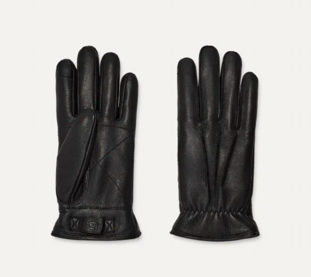 UGG 3 Point Leather Glove ブラックLサイズ