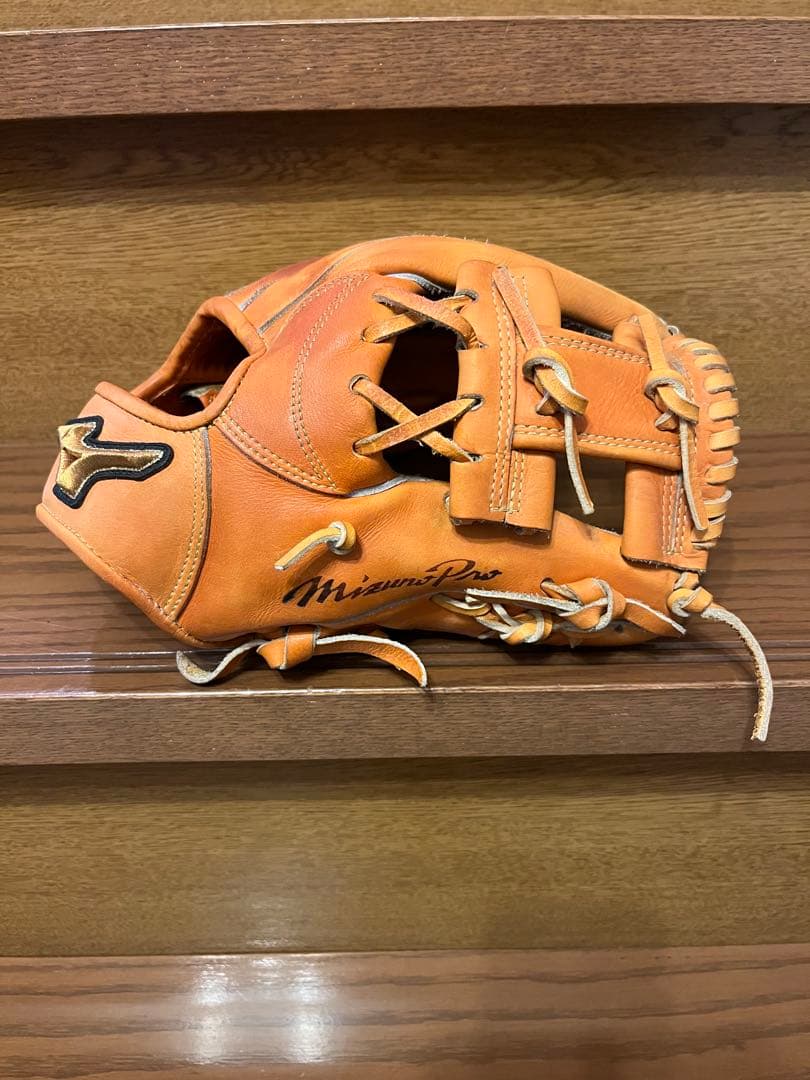 Mizuno Pro 軟式グローブ オレンジ