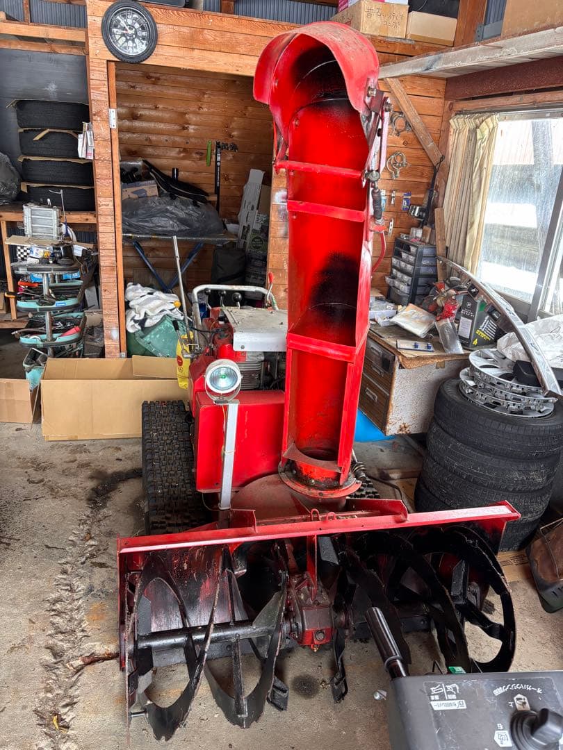 引き取り限定　三菱除雪機