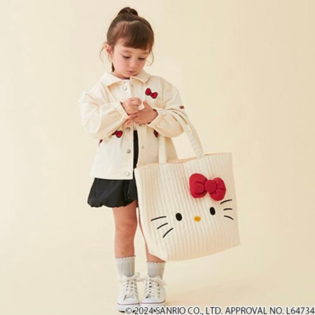 新品プティマインキティーサンリオKITTYイブルトートレッスンバッグかばん通園