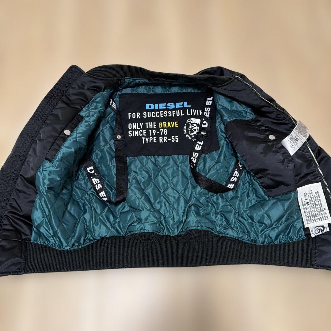 DIESEL ブラック MA-1 ジャケット