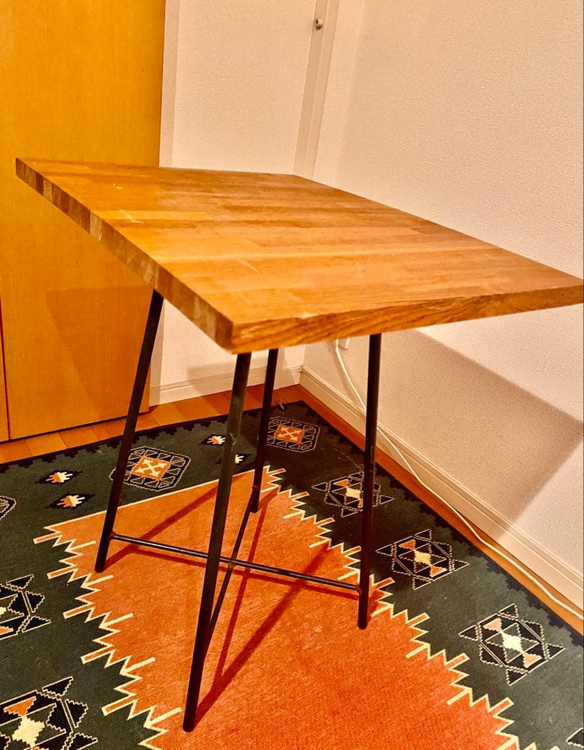 レトロ　ナチュラルウッド　カフェテーブル