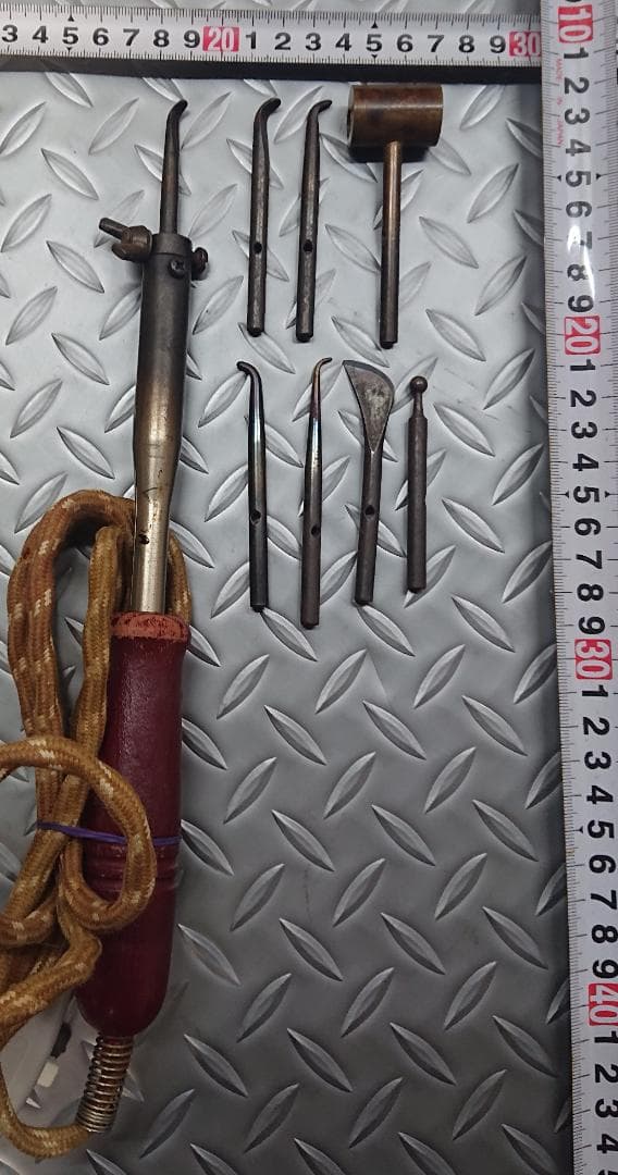 深雪アートフラワーで使用　ハンダごてと先端工具8本セット②