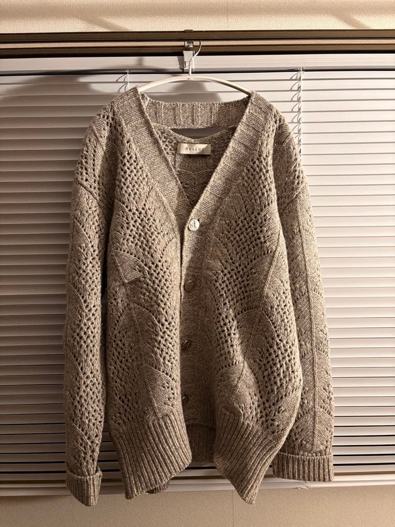 NULLUS 24AW メリノウール　カーディガン
