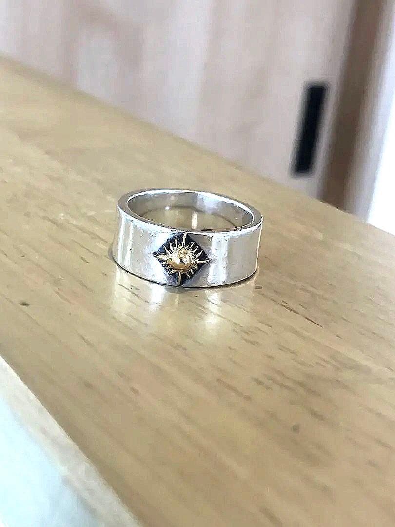 アリゾナフリーダム 太陽神 シルバー リング K18 SV925 指輪 24号