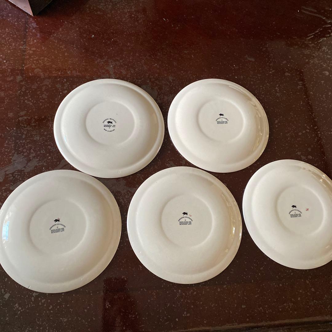 【美品】ジョンソンブラザーズ20㎝皿5枚組ヴィンテージ外箱あり