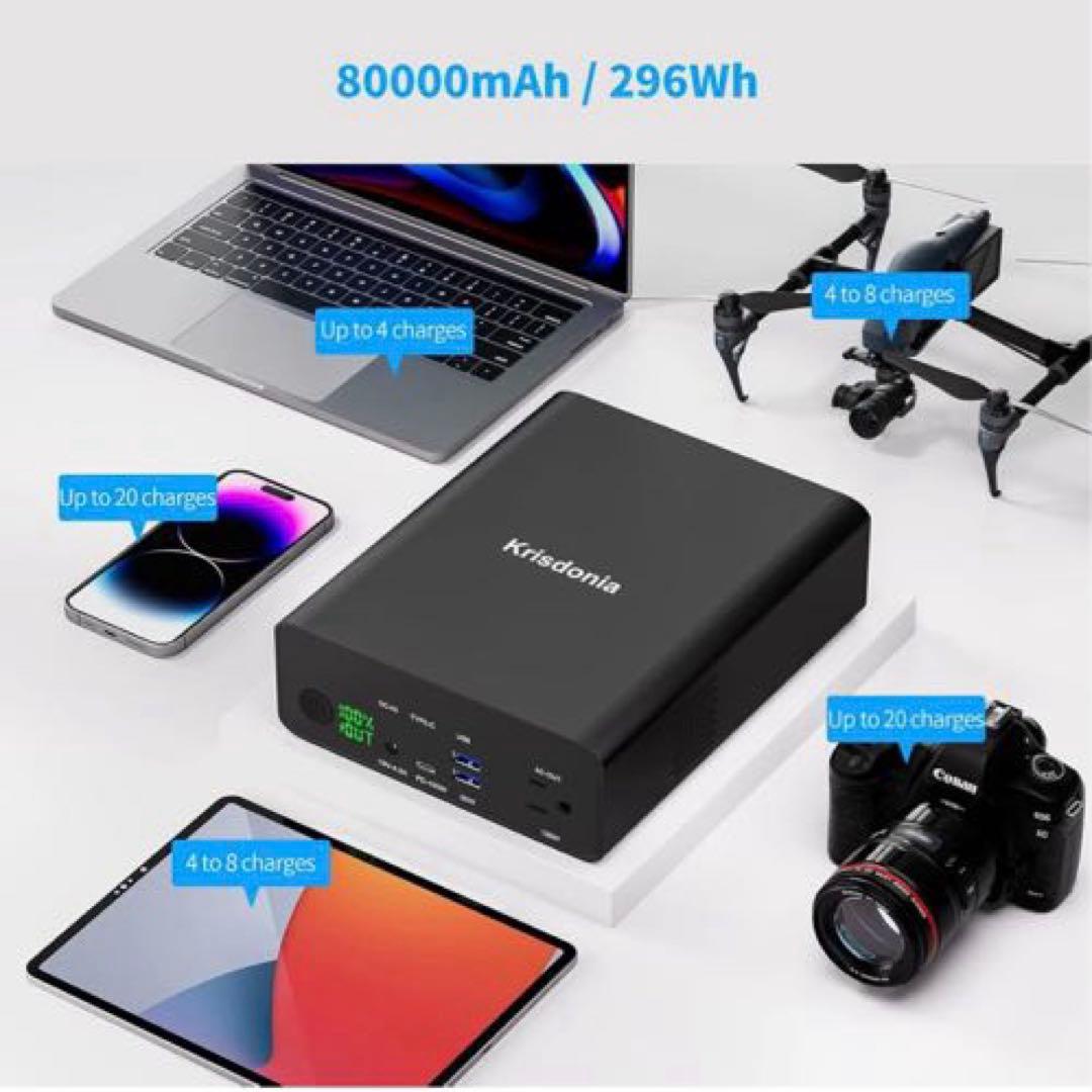 【Tomo】ポータブル電源 大容量 モバイルバッテリー130W AC出力