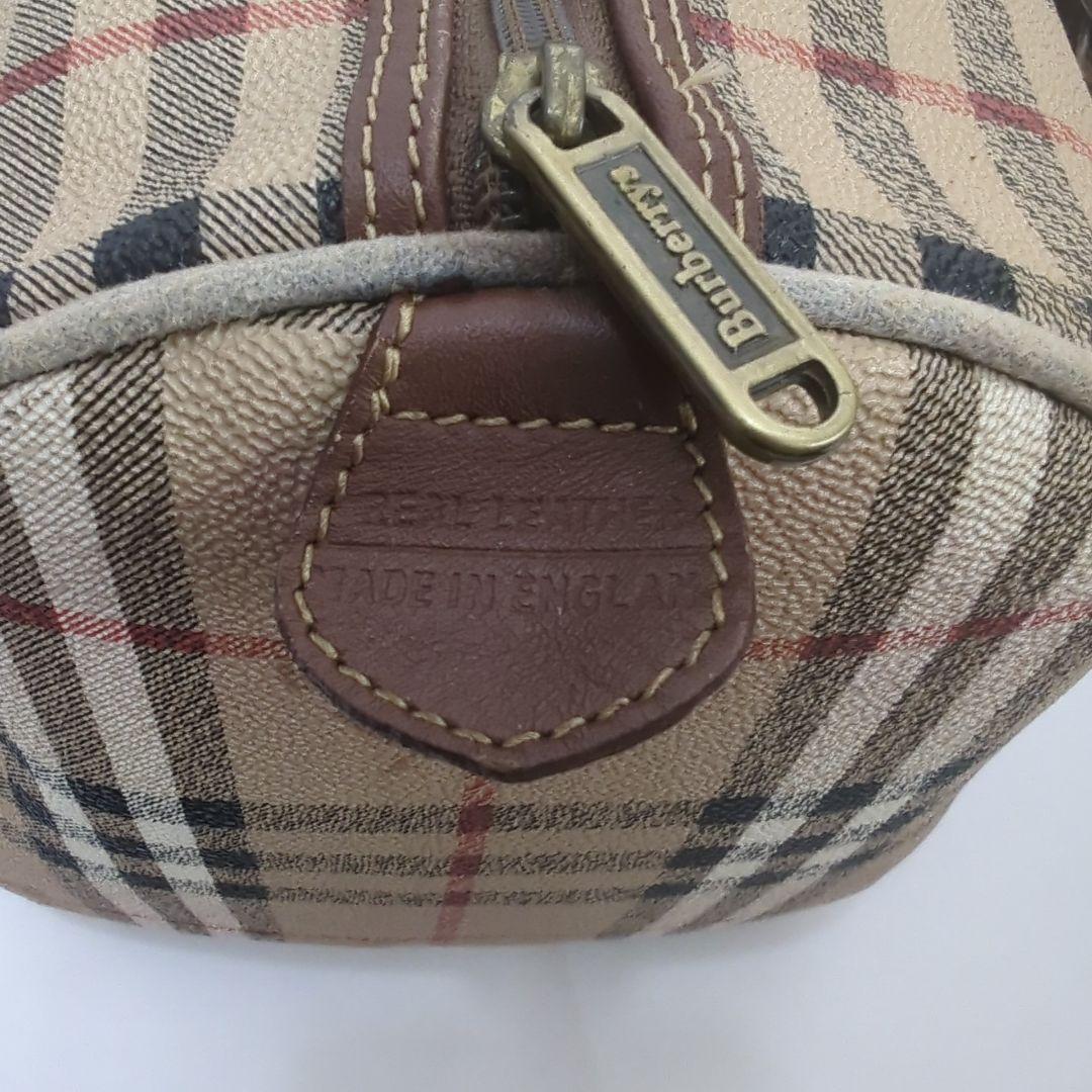 BURBERRY バーバリー ノバチェック ショルダー ミニ ボストンバッグ