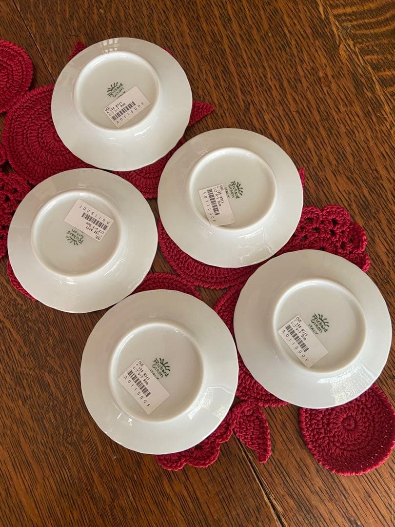 リチャードジノリ　ベッキオホワイト　ミニプレート5枚　豆皿