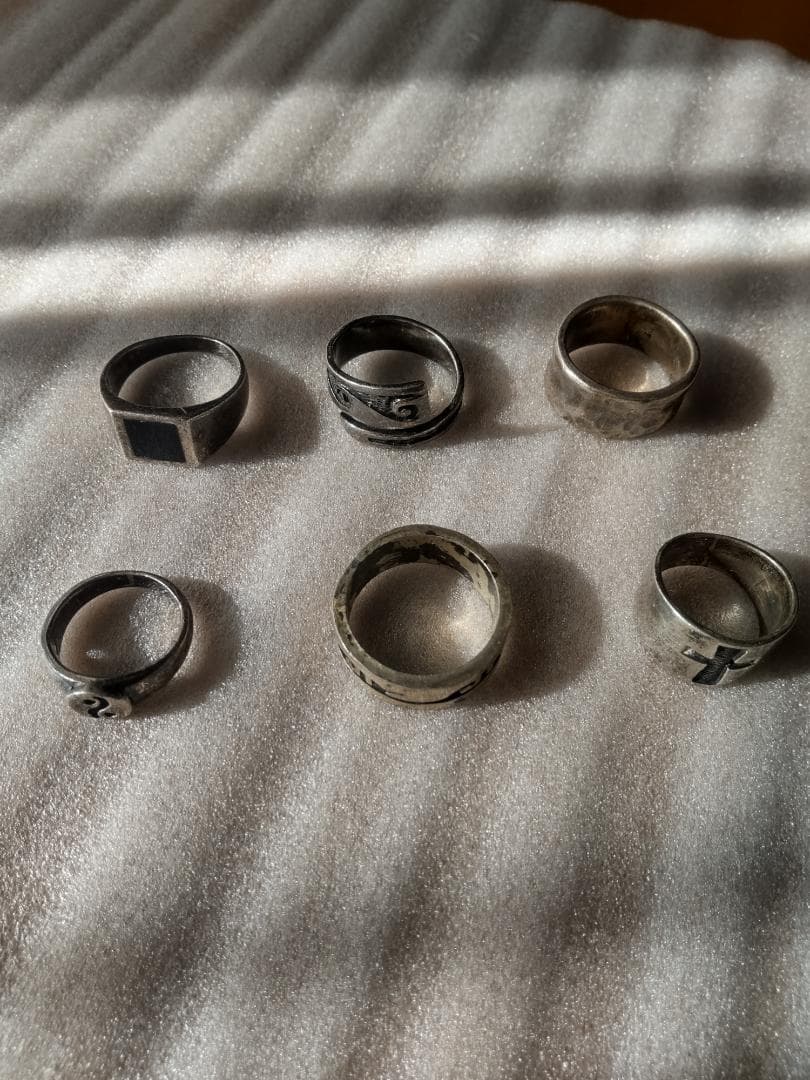 シルバー925　リング6セット