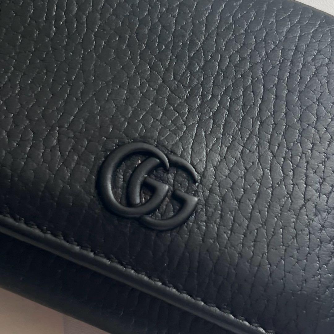 469 美品 GUCCI グッチ マーモント 3つ折り財布