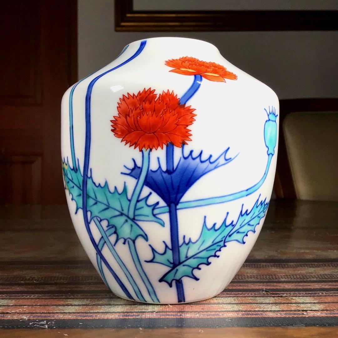 『フォロうー特価』　十二代　今泉今右衛門　花瓶　②