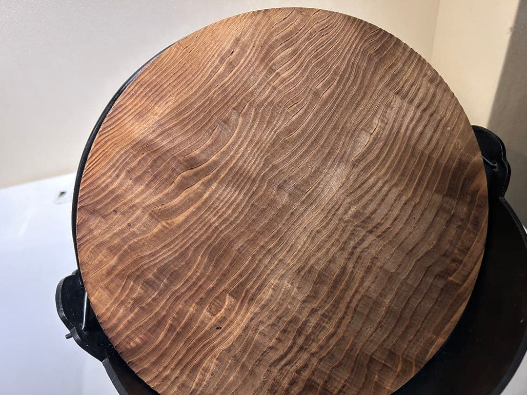 o*o様 033　池永鉄工　南部鉄器　丸鍋　36㎝　いろり鍋　蓋あり