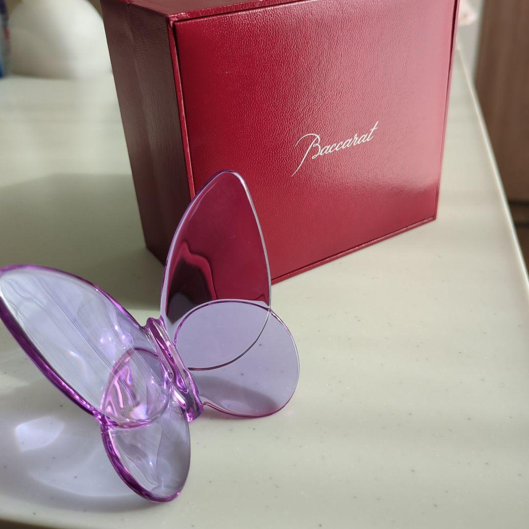 バカラ　ラッキーバタフライ　ピンクパープル　箱付き