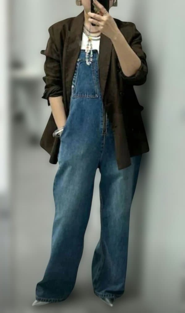 週末限定値下げ‼️タイムセール✨Loungedress　デニムオールインワン