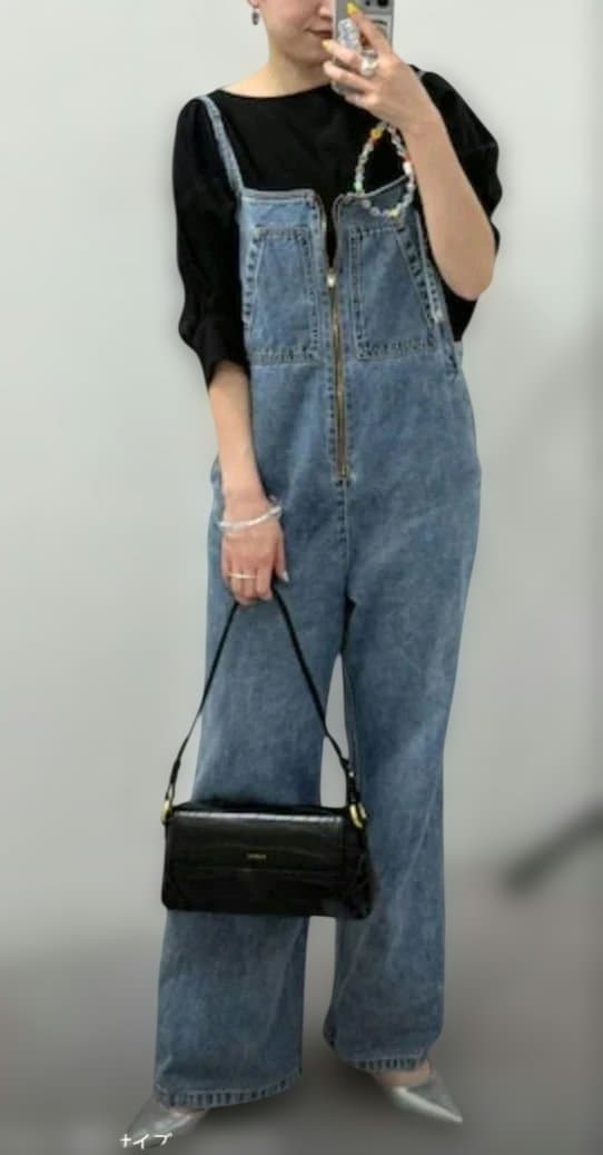 週末限定値下げ‼️タイムセール✨Loungedress　デニムオールインワン