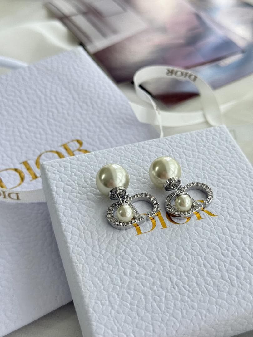 早い者勝ち！パールクリスタル ピアス