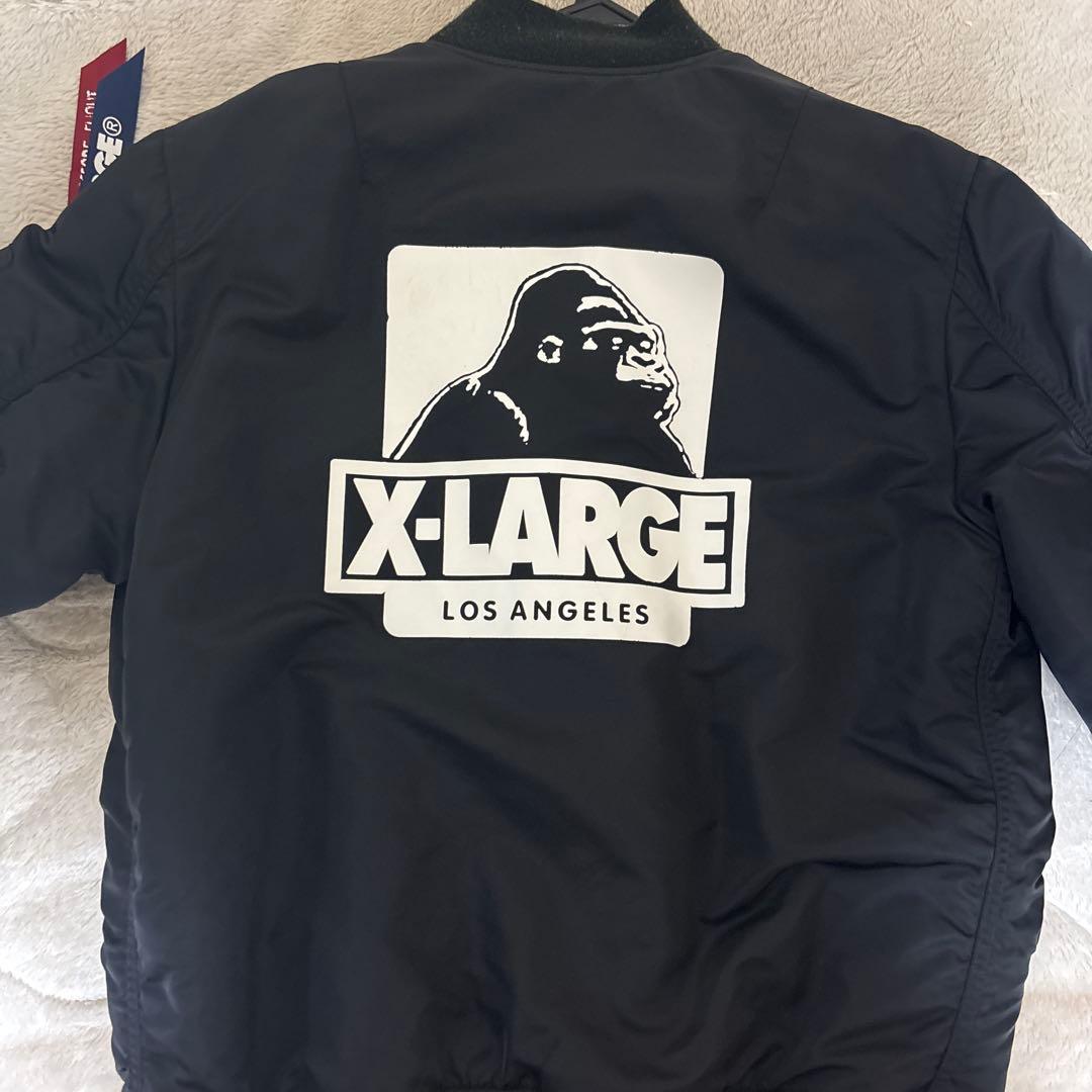 【エクストララージ✖アルファ】 XLARGE® ブラック MA-1 【Lサイズ】
