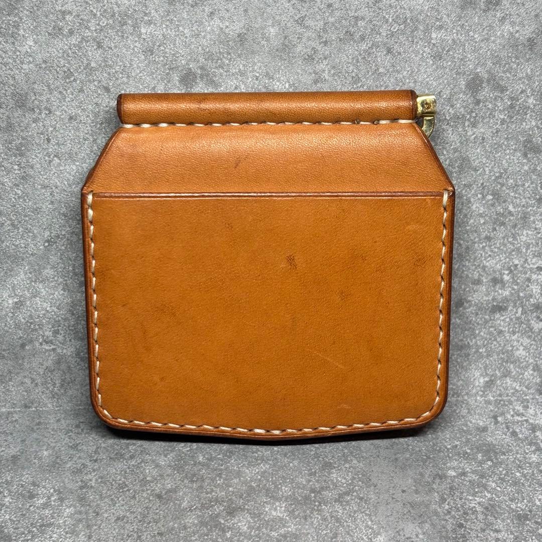 ハンドメイド エルバマット マネークリップ