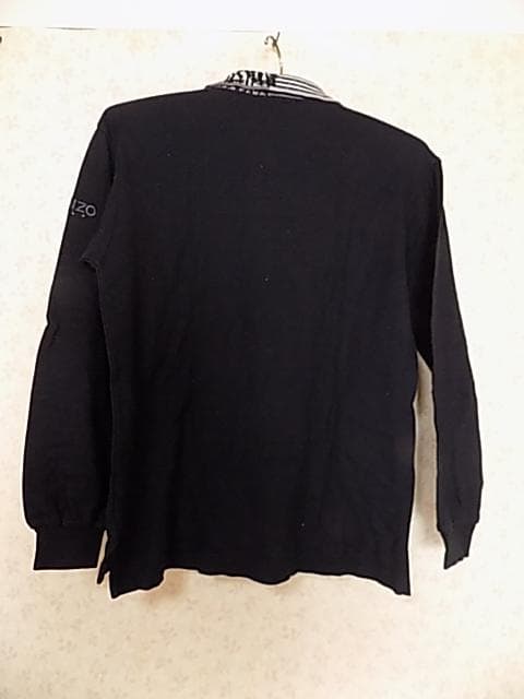 65975　ケンゾーゴルフ　長袖ポロシャツ　黒