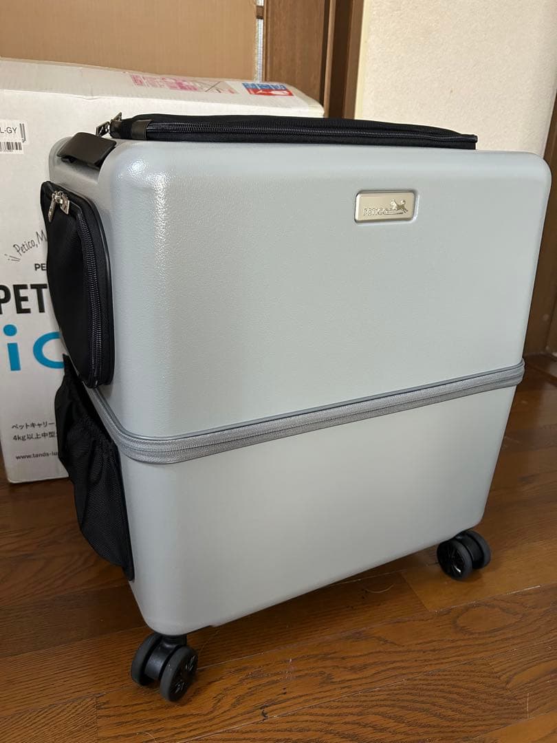 【美品】 PETiCO ぺットキャリー Lサイズ　グレー