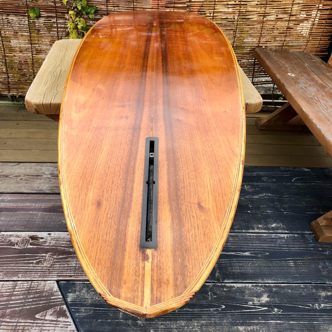 超レア ヴィンテージ 木製中空サーフボード 送料込み