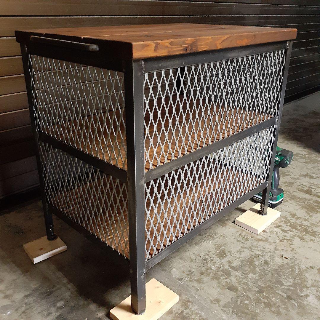 アイアン　シェルフ　ラック　インダストリアル　シューズラック　植物棚　男前　棚