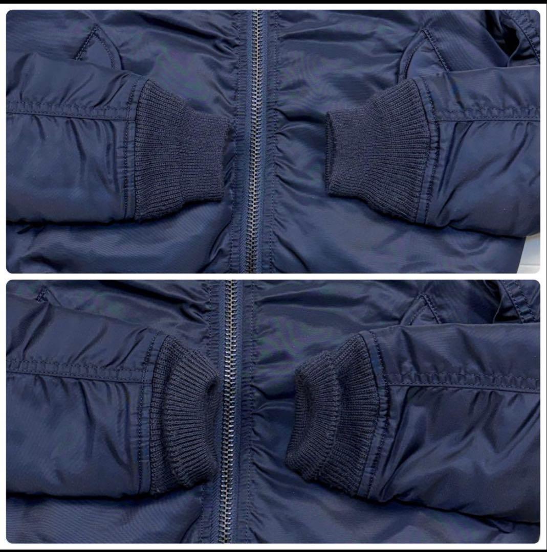 AVIREX MA-1 フライトジャケット　紺色　S ミリタリー　ボンバー