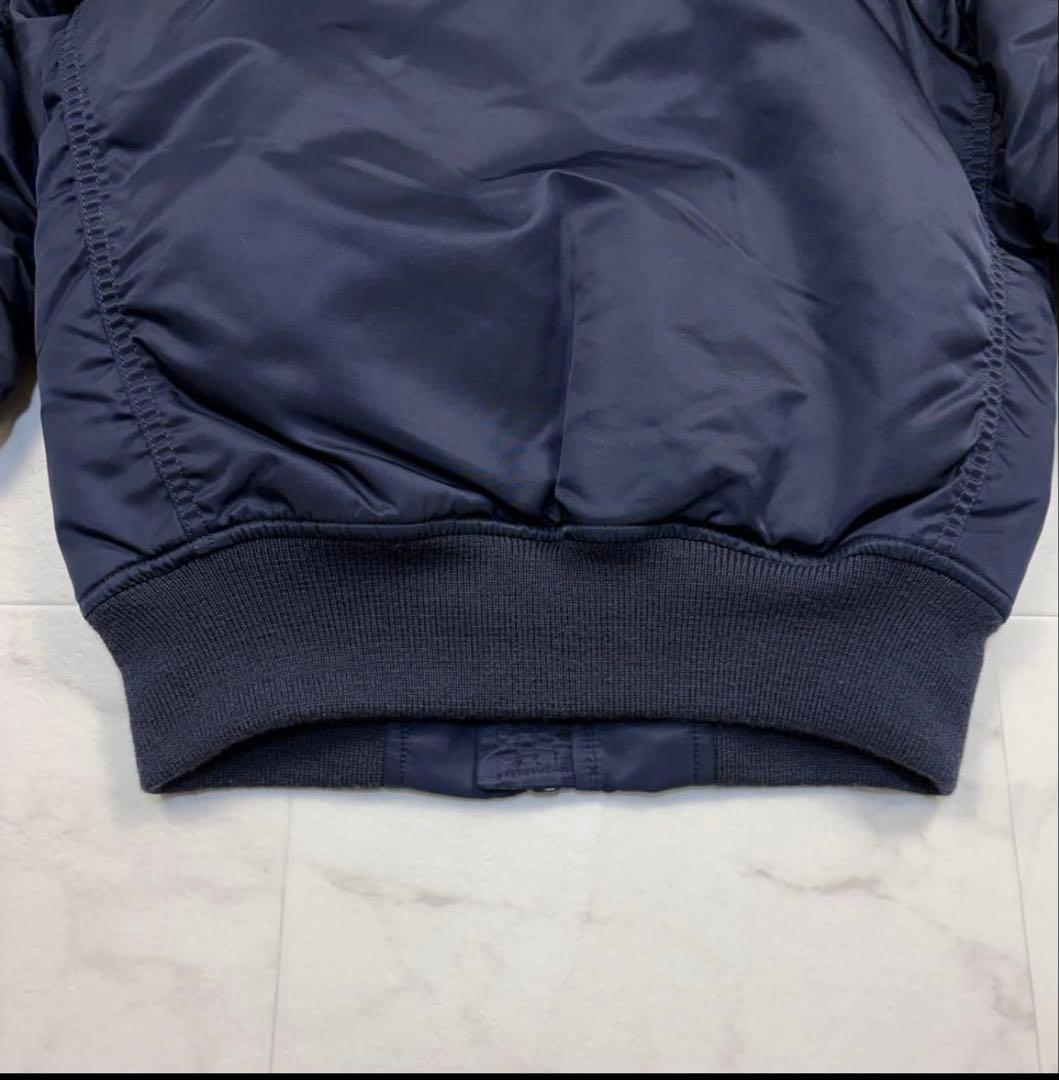 AVIREX MA-1 フライトジャケット　紺色　S ミリタリー　ボンバー