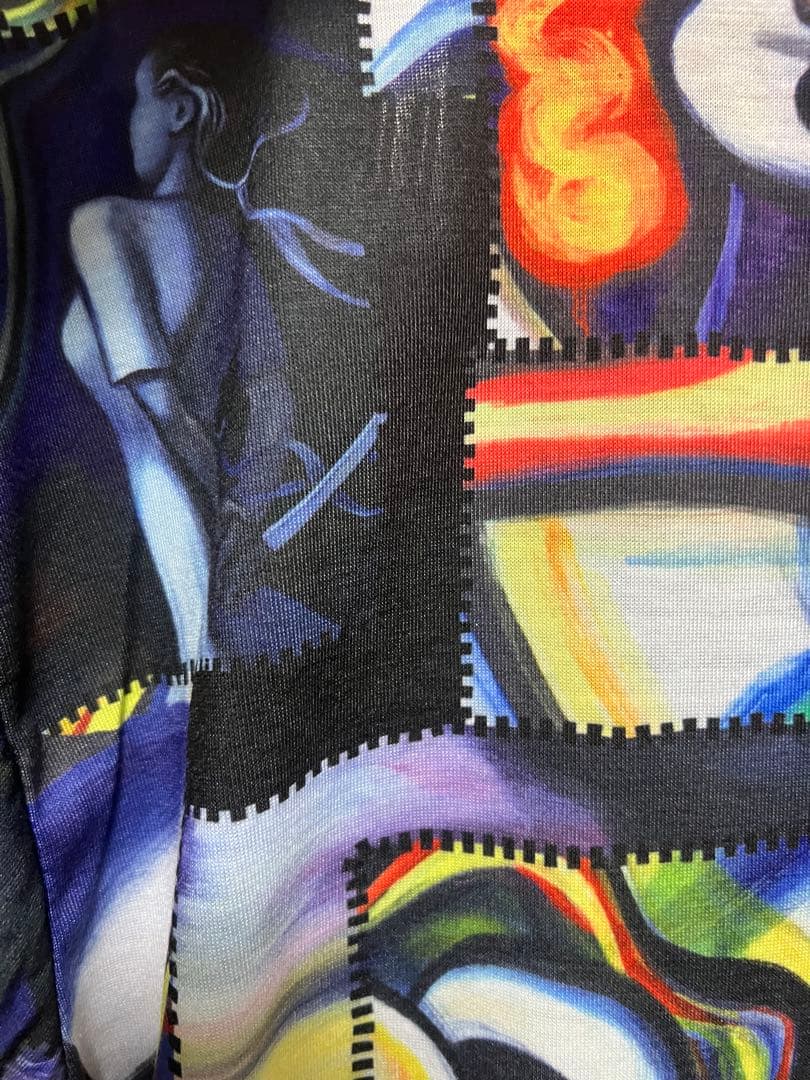 岡本太郎　希少　Tシャツ サイズL 展覧会　全面プリント　限定