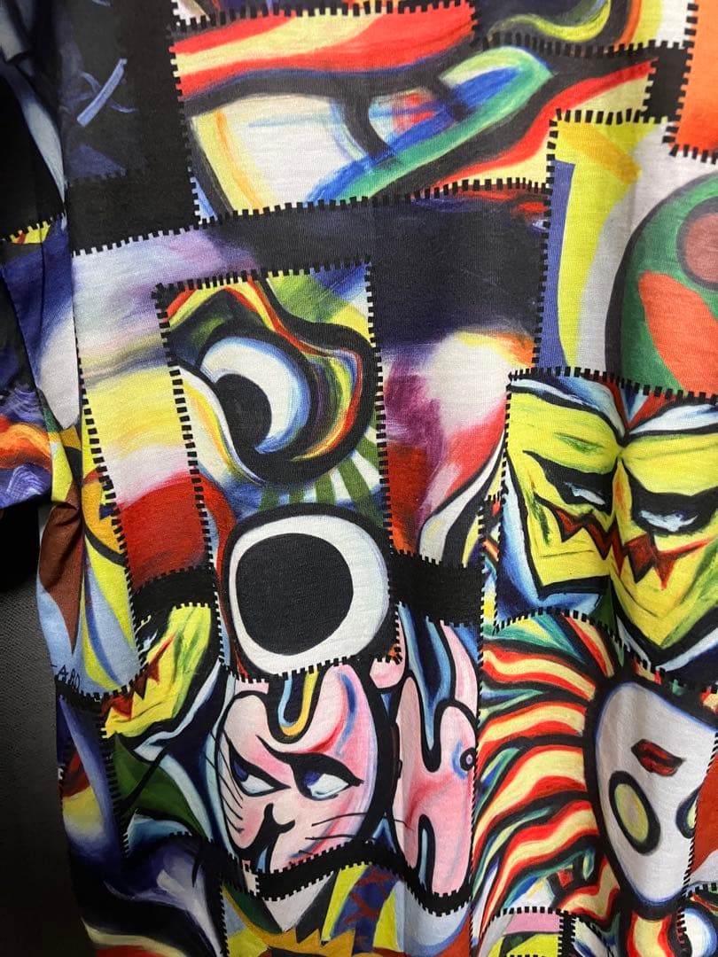 岡本太郎　希少　Tシャツ サイズL 展覧会　全面プリント　限定