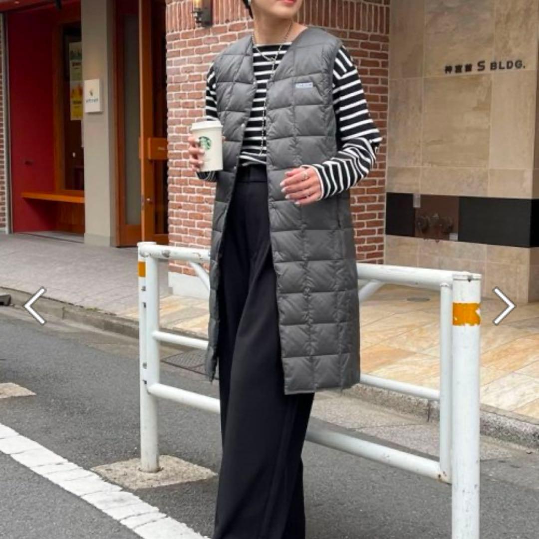 TAION×fredy emue ダウンベスト　ロングダウンベスト　ジレ