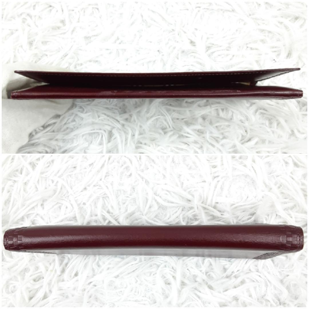 未使用保管品◎Burberrys 長財布 赤系 箱付き